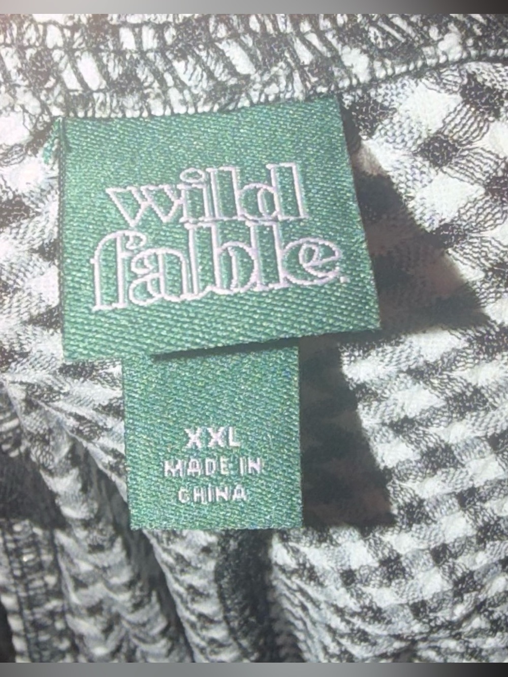 wild fable Black & White Gingham Slip Mini Dress - Picture 5 of 5